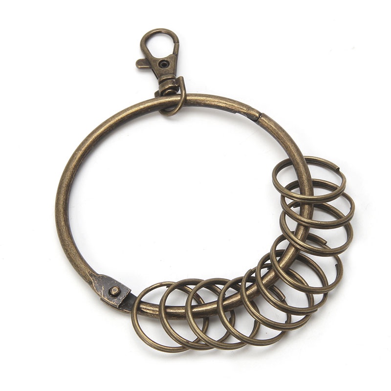 Stat พวงกุญแจพวงกุญแจคลิปตะขอ Clasps ใหญ่สําหรับพวงกุญแจแยก DIY Bronze Oversize Ne