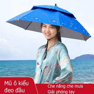 Gấp Ô Mũ Trà Ngoài Trời Chọn Đầu Câu Cá Ô
