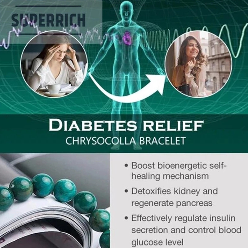 1 ชิ้น 8 มิลลิเมตร Chrysocolla สร้อยข้อมือมาลาไคต์ สําหรับผู้หญิงผู้ชาย สร้อยข้อมือหินธรรมชาติ ลูกปัดโยคะ ทรงกลม บรรเทาอาการแพ้ เครื่องประดับสร้อยข้อมือ
