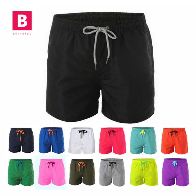 BikiniFC (L-4XL) SB187 กางเกงชายหาด Unisex มีซับใน กางเกงว่ายน้ำ กางเกงวิ่ง ออกกำลังกาย