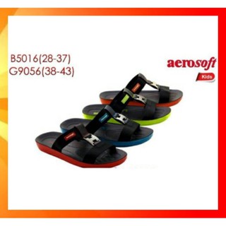 รองเท้าแตะเด็กผู้ชาย ผุ้ใหญ่ แอโร่ซอฟ Aerosoft รุ่น BB 5016 9056 สีแดง เขียว Size (28-44) ของแท้ 100% พร้อมส่ง