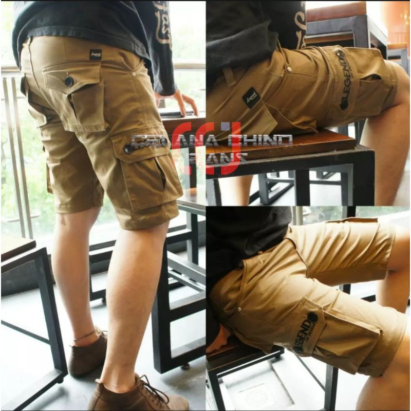 Whats MORE HITS Cargo Pants กางเกงขาสั้นคาร์โก้ผู้ชาย Mountain Army ลาย Venum Beach Gym Note 10 pro