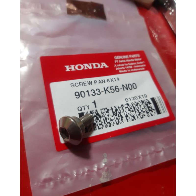 Bolt L กระทะสกรู 6x14 Sonic Supra GTR Original Honda 90133-K56-N00