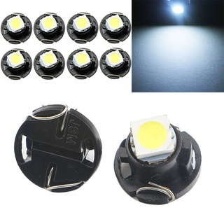 หลอดไฟ LED 12V T4.7 5050 SMD สีขาว สําหรับติดรถยนต์ 10 ชิ้น ☆Gogoxpmall