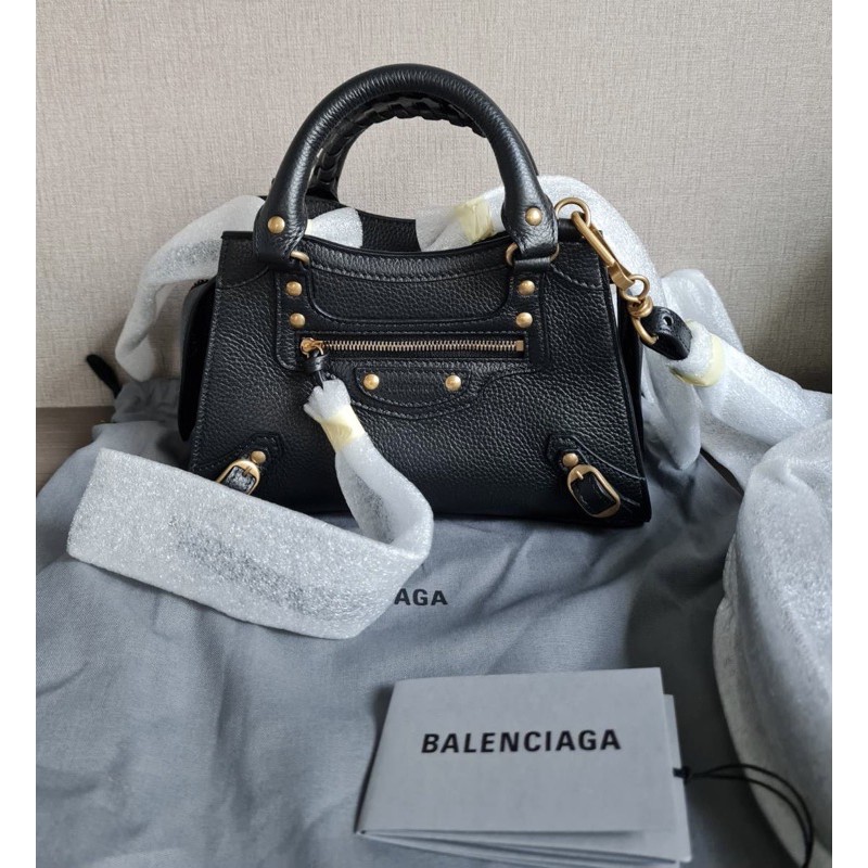 New balenciaga neo mini black color ghw