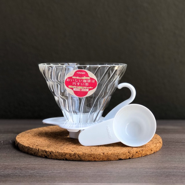 ดริปกาแฟ: HARIO V60 Glass Dripper 02W