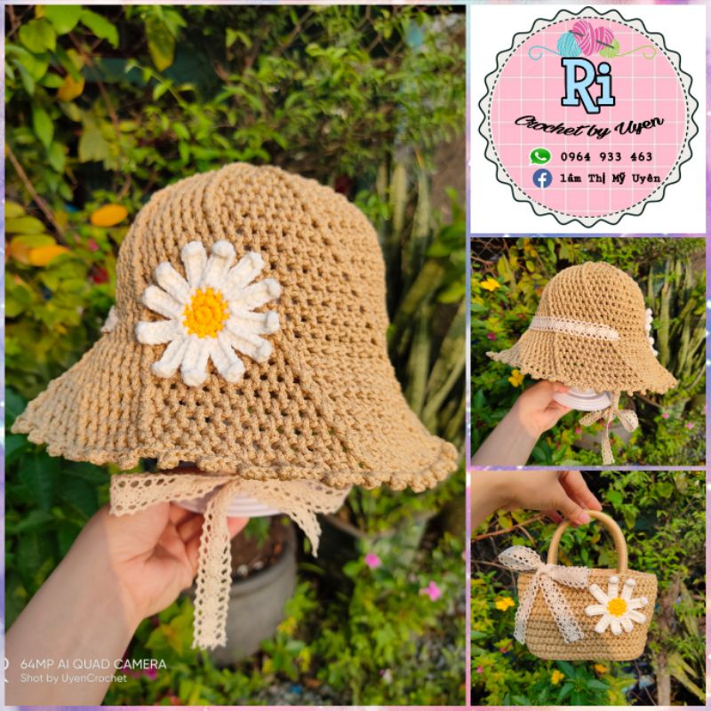 HAT + CHrysanthemum BAG สําหรับ ADORABLE GIRLS[GIRLS HAT/BAG]