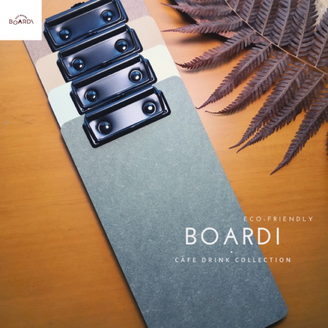 BOARDI Eco-friendly คลิปบอร์ดไม้ขนาด 11×22 ซม.