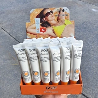 ☀️BOB ครีมกันแดด spf50 ปรับสีผิว เนื้อเนียน เกลี่ยง่าย ขนาด25กรัม (ชิ้น)