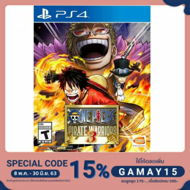 แผ่นเกมส์ Ps4 : One Piece Pirate Warriors 3 แท้ 100%