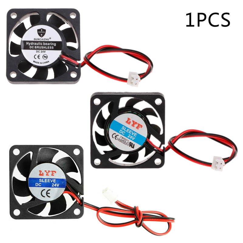 Niki 4010 24V พัดลม USB พัดลมระบายความร้อน DC ไร้แปรงถ่าน 40X40X10 มม. ความเร็ว 6000 RPM พัดลม 4010 