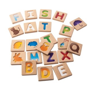 PlanToys 5637 Alphabet  A-Z (GRADIENT) ของเล่นไม้  เรียนรู้ตัวอักษร A ถึง Z