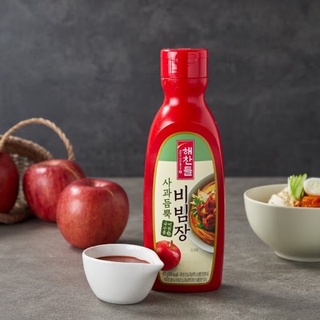 ซอสแนมมยอนรสเผ็ด CJ Apple Chilli bibim paste 사과듬뿍 비빔장 470ml