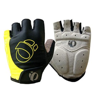 Pearl iZUMi ถุงมือปั่นจักรยานแบบเจลตรงฝ่ามือ รุ่น Pearl - Black/Yellow