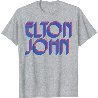 เสื้อยืด พิมพ์ลายโลโก้ Elton John Official สําหรับผู้ใหญ่