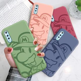  (สายคล้องฟรี) For Vivo V11i Z3 Z3i V11 V11 Pro V15 V15 Pro V17 การ์ตูน Super Mario Brothers เคสโทรศัพท์ Original Liquid ซิลิโคนนุ่มเคสใส่โทรศัพท์ Nintendo เกมกันกระแทก เคสนิ่ม