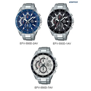 นาฬิกา Casio Edifice Chronograph รุ่น EFV-550D-1A / 2A / 7A นาฬิกาข้อมือผู้ชาย สายแสตนเลส A ของแท้ 100% ประกัน CMG 1 ปี