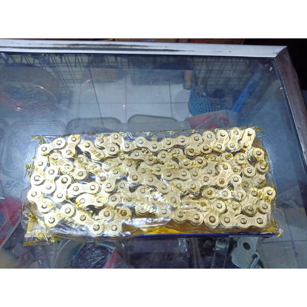 GOLD 520 H -110 FUKUKAWA TIGER NINJA 250 CBR 250 NINJA150 RR R25 โซ่