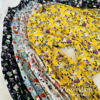 ลายดอกใหม่สวยมากกกก เสื้อซิลค์เชิ้ตคอจีนลายดอก