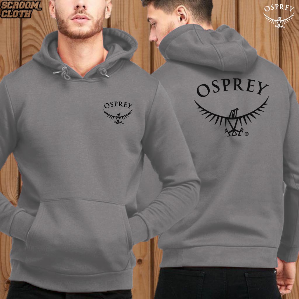 Hitam Premium Black OSPREY HOODIE Men/ Women SWEEATHER DISTRO