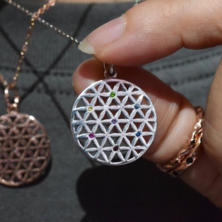 จี้พลอยแท้ รุ่น Flower of life รหัส P049 #minimpendant