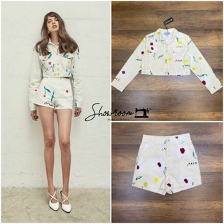 Showroom Brand: Dear Daisy Co ord set เซ็ต2ชิ้น ประกอบด้วยเสื้อแจ๊คเก็ตแขนยาว + กางเกงขาสั้น