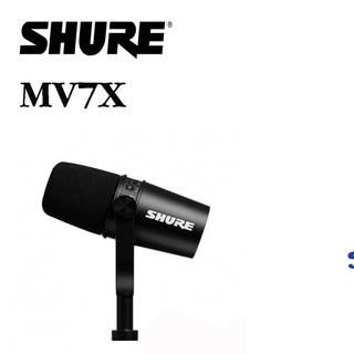 SHURE MV7X  Podcast Microphone (Black)