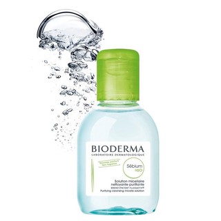 🌼PPShop🌼Bioderma Sebium H2O’ ผลิตภัณฑ์ทำความสะอาดใบหน้าสำหรับผิวผสม/ผิวมัน 100ml. (สีเขียว)