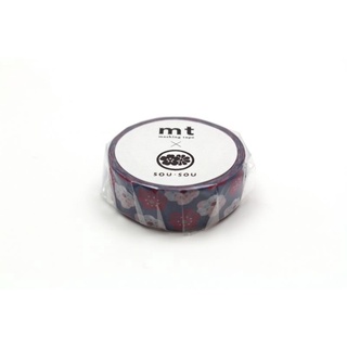 mt masking tape hohoemi (MTSOU08) / เทปตกแต่งวาชิ ลาย hohoemi แบรนด์ mt masking tape ประเทศญี่ปุ่น