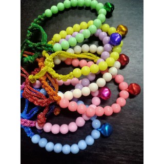 ปลอกคอแมวราคาถูก ลูกปัดสีล้วน ปรับสายได้ไม่อับชื้น ขอความยาวเพิ่มได้