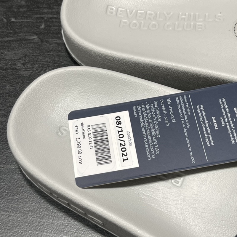 Limited  Beverly  hills polo club รองเท้าแตะแบบสวมผู้ชายรุ่นยีนส์ปรับได้และไม่ได้แท้💯ป้ายห้อยมีถุงแบร์นให้