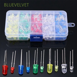 Bluevelvet หลอดไฟ Led ไดโอดสีแดงแสงสีขาวสีฟ้าสีเขียว Diy 5 มม. 200 ชิ้น