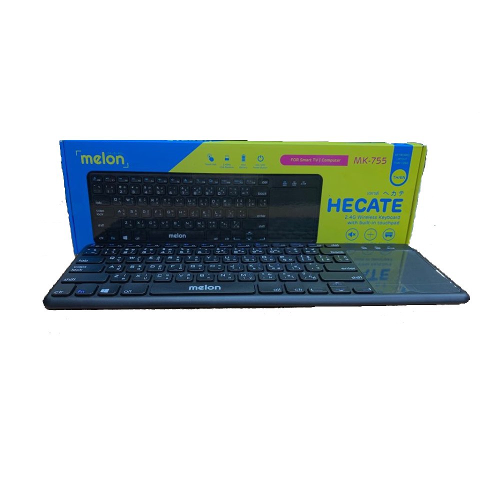 คีย์บอร์ดไวเรส+Touch เมาส์ MELON MK-755