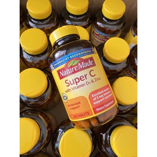 พร้อมส่งที่ไทย🎊 Nature Made Super C Immune Complex, with VitaminD3 &amp; Zinc ,200 Tablets