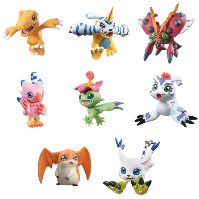 Digimon Adventure DigiColle! MIX (Set of 8) อากูมอน กาบูมอน ปิโยมอน พัลมอน ปาตามอน ฟิกเกอร์แท้ โมเดล