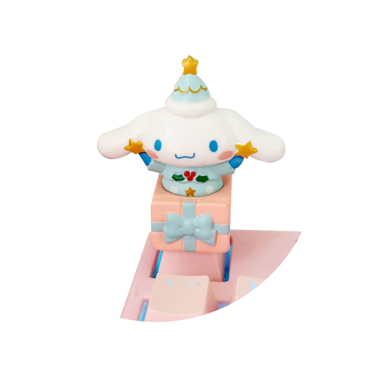 keycap Cinnamoroll dog kitty cat ปุ่มกดคีย์บอร์ด OEM R4 ABS ESC ลายการ์ตูน สามมิติ สําหรับตกแต่งคีย์บอร์ด