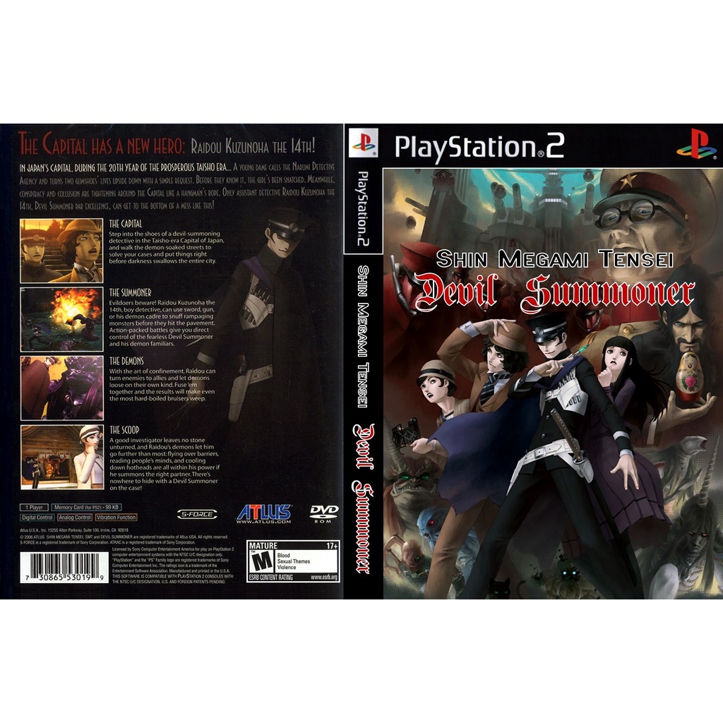แผ่นเกมส์ PS2 Shin Megami Tensei Devil Summoner Raidou Kuzunoha vs. The Soulless Army   คุณภาพ ส่งไว