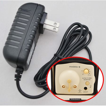 Adapter สำหรับ ปั้มนม Medela pump in style advanced 9VDC อะไหล่ อะแดปเตอร์ หัวชาร์จ สายไฟ