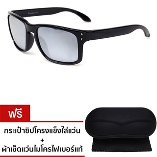 VINTAGE GLASSES Action Sports SquareSunglassesรุ่น HB-5043 Black/Flash Silver P