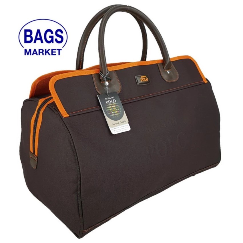 กระเป๋าเสื้อผ้า กระเป๋าเดินทาง Romar Polo กระเป๋าเดินทางแบบถือ/เบ็ดเตล็ด ขนาด 18 นิ้ว B-Lined Code 21101-5 Orange (Brown