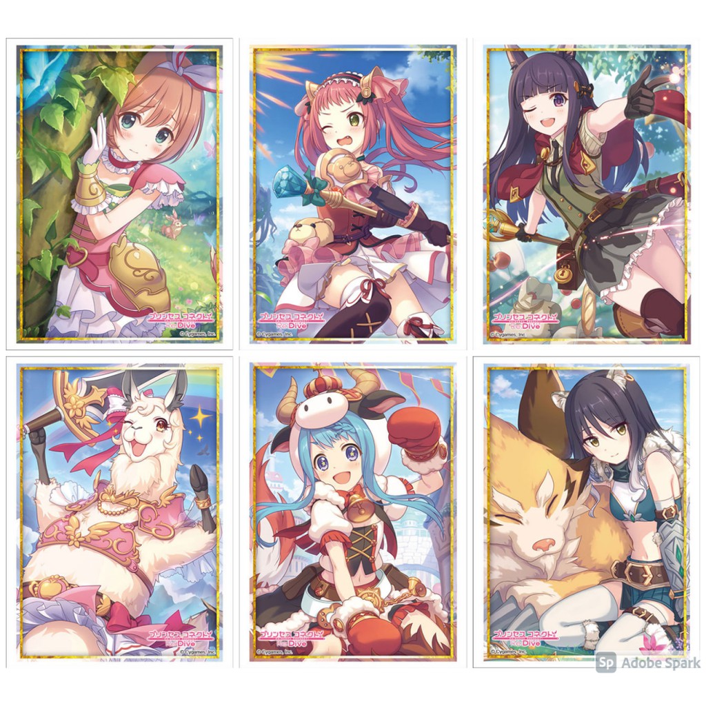 Bushiroad Sleeve Collection HG Princess! Connect Re:Dive : Kurumi, Ayane, Kasumi, Rima, Mahiru, Shiori - ซองใส่การ์ด