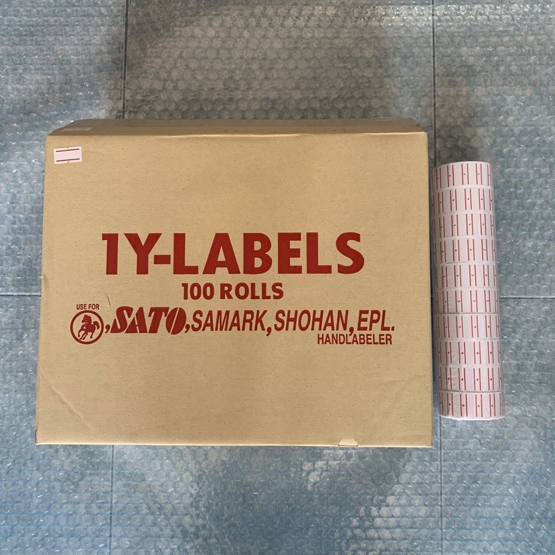 MoTEX เครื่องตีราคา MX-5500 ของแท้+สติ๊กเกอร์ 1 แถว สีขาว-ขอบแดง มี 3 สีให้เลือก สีแดง,สีเหลือง และสีน้ำเงิน พร้อมส่ง