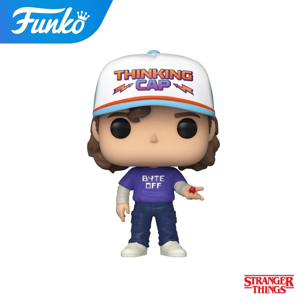 Funko Pop! Television : Stranger Things - Dustin Exclusive ตุ๊กตาโมเดลของสะสม