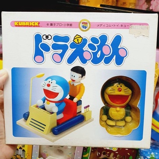 RARE ! Medicom Kubrick Doraemon Time Machine Action Figure Limited Edition  เมดิคอม คูบริค โดราเอมอนโนบิตะมุมกล่องขำรุด