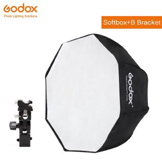 Godox 80cm ยืนเหลี่ยมร่ม Softbox แสงร่มชุดยึดรองเท้าร้อน Strobe แฟลชสตูดิโอแฟลช