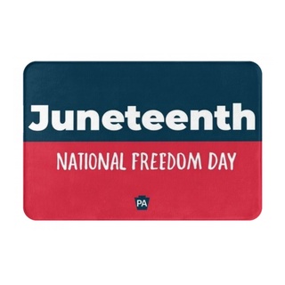 Juneteenth (3) พรมเช็ดเท้า ผ้าสักหลาด กันลื่น ดูดซับน้ํา แห้งเร็ว สําหรับห้องน้ํา 16x24 นิ้ว พร้อมส่ง