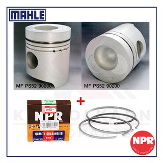 MAHLE ลูกสูบ+แหวน NPR สำหรับ MITSUBISHI RP118 รุ่นเครื่อง 6D22 (O=4มม.)