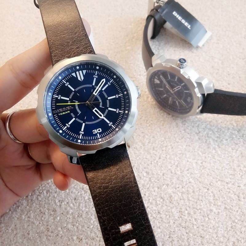 พร้อมส่ง นาฬิกาข้อมือผู้ชาย DIESEL Machinus Blue Dial Men's Watch DZ1787