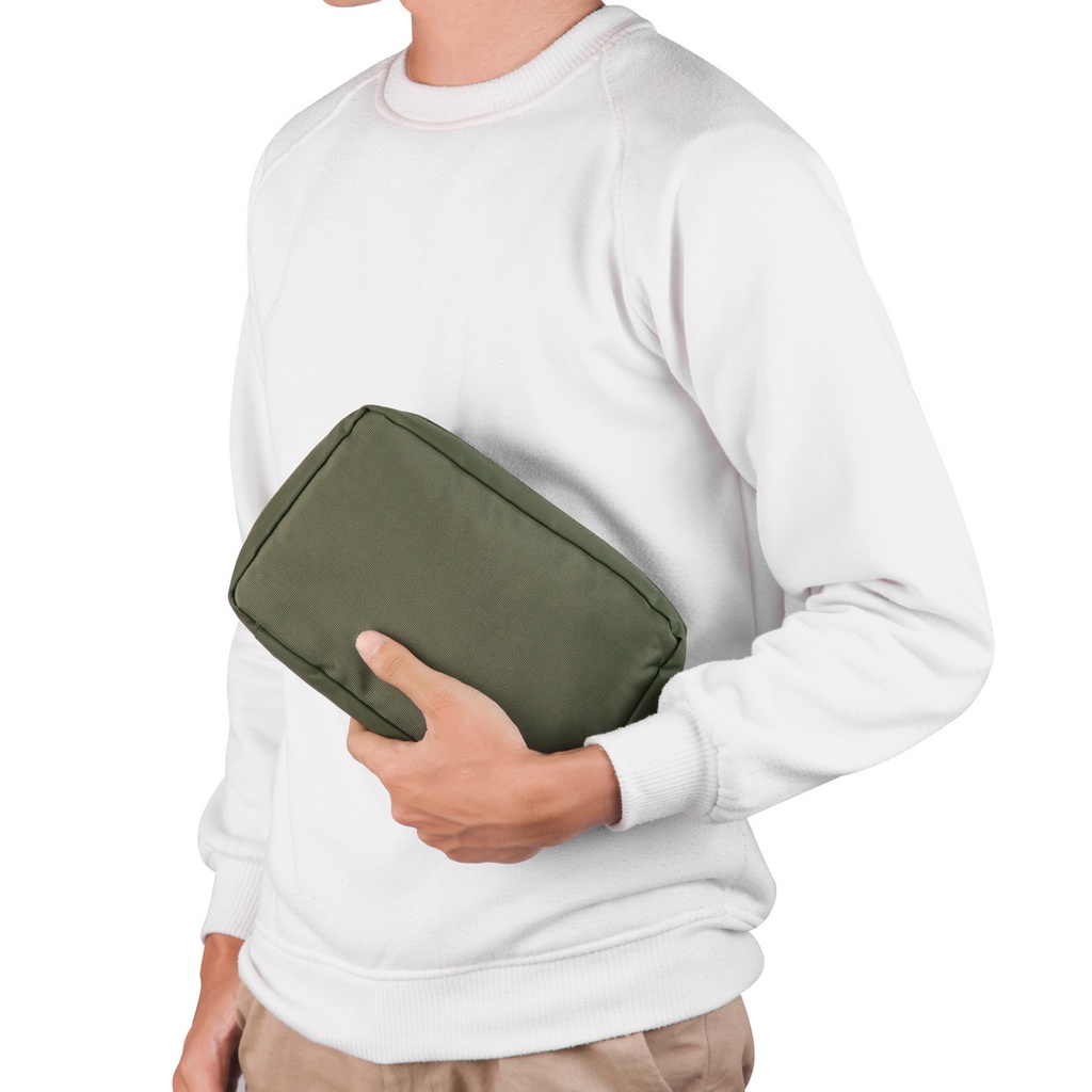 Hijau Ant PROJECT - Tech Pouch MOMENT Green Waterfroop - กระเป๋าคลัทช์