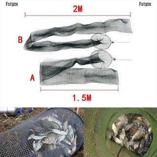 Fstyzx กระเป๋าตาข่ายดักปลา ขนาดเล็ก พับได้ สําหรับตกปลา